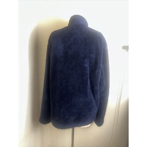 Reebok Men's Navy Full Zip Fleece Jacket Size Medium EUC - Picture 7 of 10